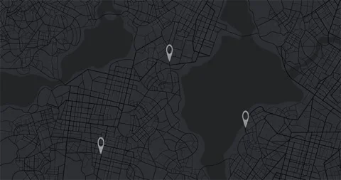 Gps map navigator system animation. Route destination Location tracks dashboard Stock Footage 321678056