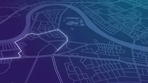 Gps map navigator system. route destination city streets. direction or address Vidéo 155065976