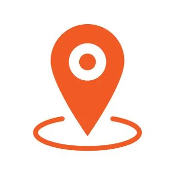 Gps marker, map pin icon Stock Illustration