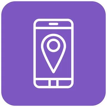Gps mobile Vector Icon Design Illustration Illustrazione stock