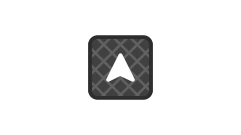 GPS Navigation Arrow Direction Map App Icon Stock Footage 335591752