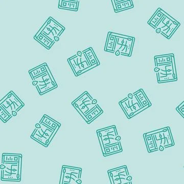 Gps navigation autonomous delivery line seamless pattern Stock Illustration