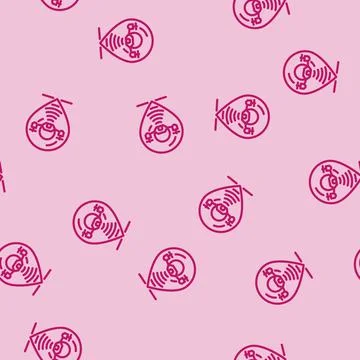 Gps navigation autonomous delivery line vector seamless pattern Stock Illustration