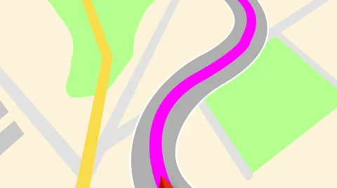 GPS navigation concept. Seamless loop. Stock Footage 66187329