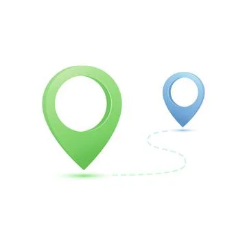 GPS navigation. Destination pointer Stock Illustration