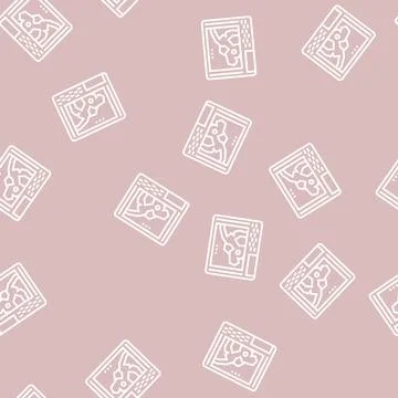 Gps navigation device line seamless pattern Stock Illustration