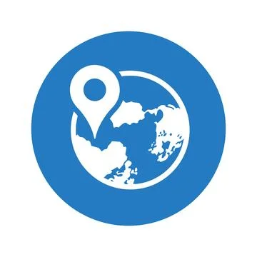 Gps, navigation, globe, location icon. Stock Illustration