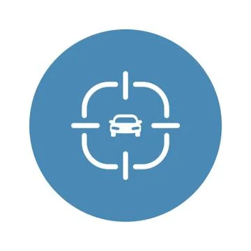 GPS navigation Icon Vector flat design style Stock Illustration