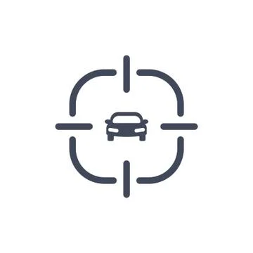 GPS navigation Icon Vector flat design style Stock Illustration