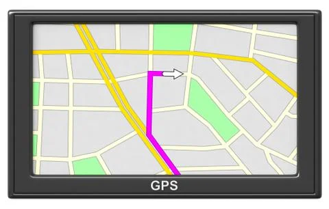 GPS Navigation Stock Illustration