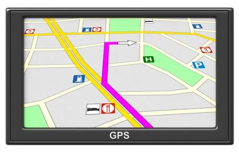 GPS Navigation Stock Illustration