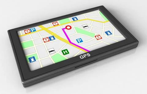 GPS Navigation Stock Illustration