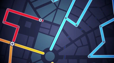 GPS Navigation, Localization. Seamless loop. Stock Footage 58095619