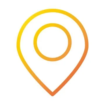 Gps navigation location pin internet web technology interface gradient style Stock Illustration