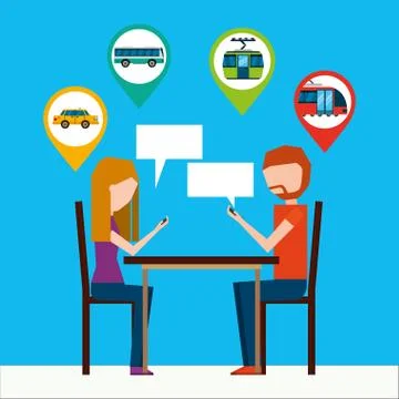 Gps navigation transportation 库存插图