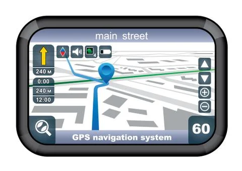 Gps navigator Stock Illustration
