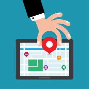 GPS Navigator Stock Illustration