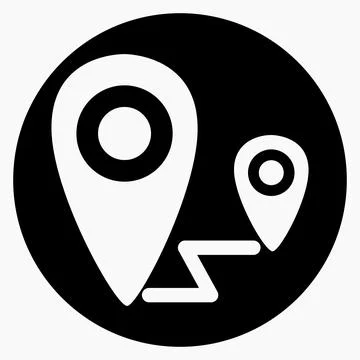 GPS navigator isolated minimal single flat linear icon Stock Illustration