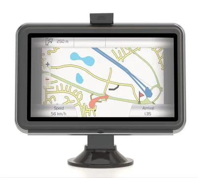 GPS navigator isolated on white background. 3D illustration Stock Illustration