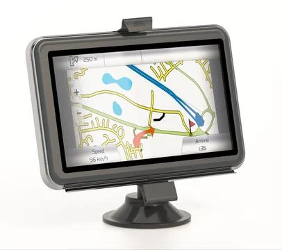 GPS navigator isolated on white background. 3D illustration Stock Illustration