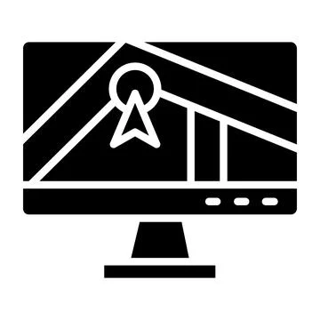 Gps navigator Vector Icon Design Illustration Stock Illustration