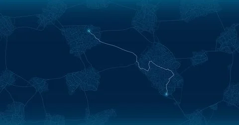 GPS pathfinding concept. Vector illustration. Stock-Illustration