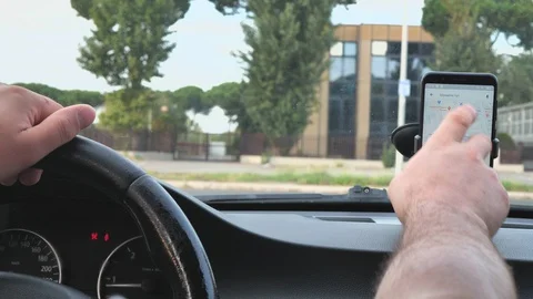 GPS on the phone. Stock Footage 118116895