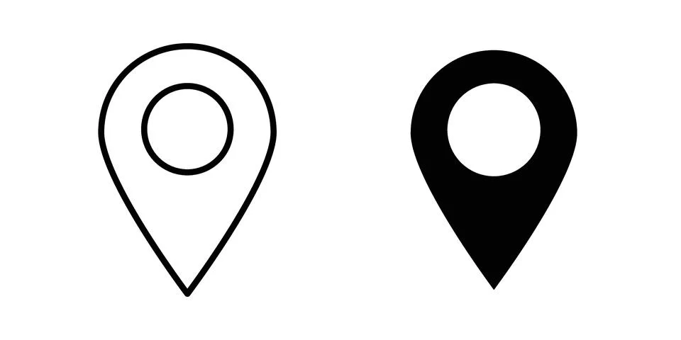 Gps pin icon vector design. EPS10 Illustrazione stock