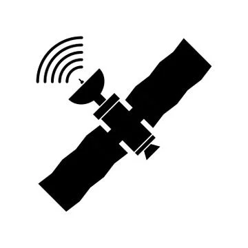 GPS satellite, vector illustration Stock Illustration