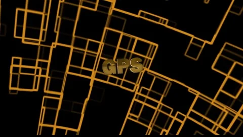 GPS Technology Word with background Stock Footage 294578722