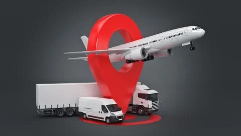 GPS tracking. 3d rendering Stock Illustration