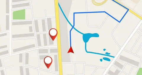 GPS Tracking. GPS navigation concept. Stock Footage 137839509