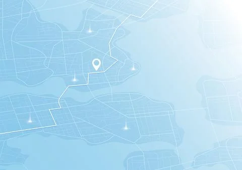 Gps tracking map. Abstract isometric location tracks dashboard. Track navigation Stock Illustration