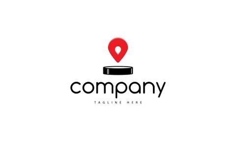 GPS vector logo image Stock Illustration