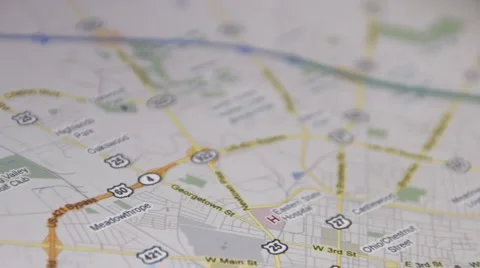 GPS/Mapping system on a Tablet Computer (10) Stock Footage 4279465