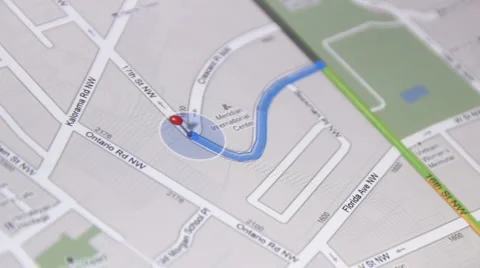 GPS/Mapping system on a Tablet Computer (6) Stock Footage 3992111