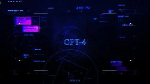 GPT-4 Tech and AI based on current global search trends Stock Footage 319479151
