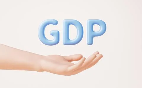 GPT fonts in a hand, 3d rendering. Stock Illustration