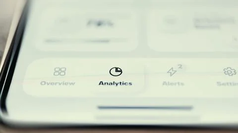 GPU Analytics Mobile Navigation Interface Stock Photos
