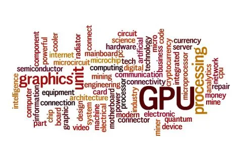 GPU cloud concept 스톡 일러스트