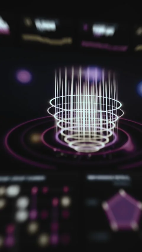 GPU Cluster Consumption Tracking System with Interactive Data Stock Footage 340546039