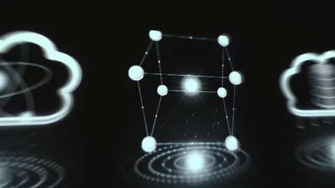 GPU Cluster Interactive Metrics Overview with Interactive Data Stock Footage 340545988