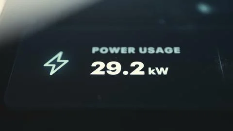 GPU Cluster Power Usage Indicator Foto stock