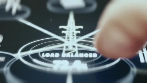 GPU Cluster Real Time Load Interface Stock Footage 340192797