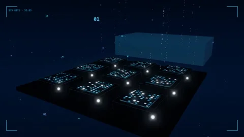 Gpu compute die array heatsink Stock Footage 340021140