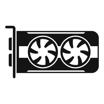 GPU graphic card icon simple vector. Computer pc 스톡 일러스트