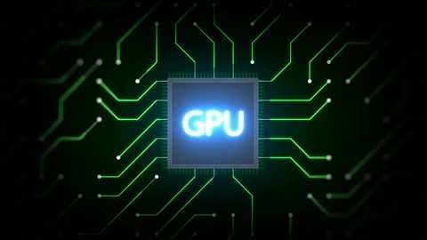 GPU ( Graphics Processing Unit ) Chip and Circuit Board. Stock Footage 116422233