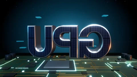 GPU Graphics Processor Technology Concept Stock Footage 340394073