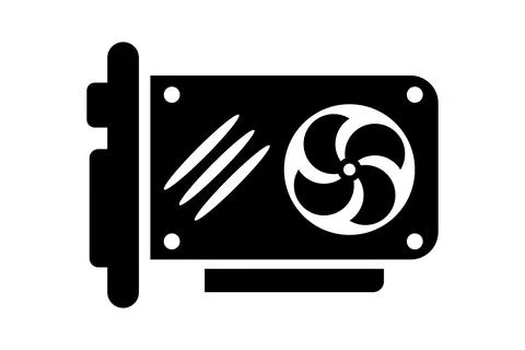 GPU icon. Can be used for web, mobile or ui. Modern vector illustration isolated イラスト素材