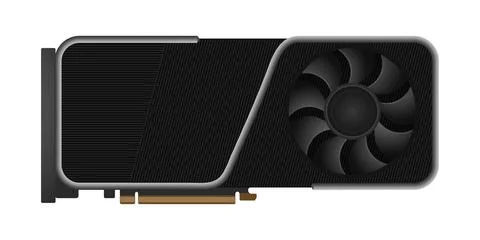 GPU icon Graphics processing unit Stock Illustration